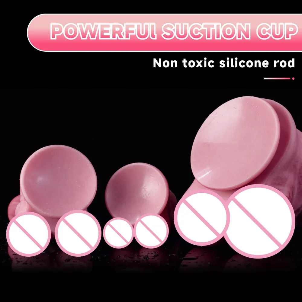 Oieffur Horse Dildo for Women Platinum Silicone Huge Dildo with Suction Cup Massage Anal Vaginal Big Penis Sex Toys for Adult