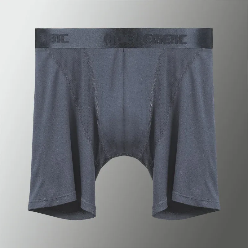 Men's Sports Underwear, Anti-Chafing Modal Professional Running Fitness Tight-Fitting Long-Leg Quick-Dry Extended Boxer Briefs