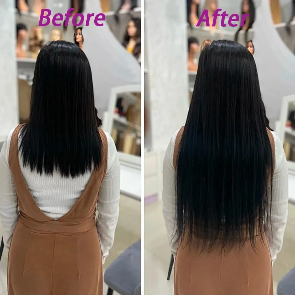 Natural Color Tape In Hair Extensions Human Hair Silk Straight Seamless Invisible Tape In Extensions Color P4/27 20Pcs for Women