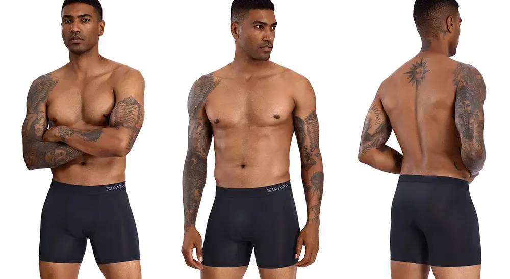 4pcs Brand Men's Panties New Man Boxer Shorts Polyester Male Slip Underpants Sexy Mens Underwear Gift
