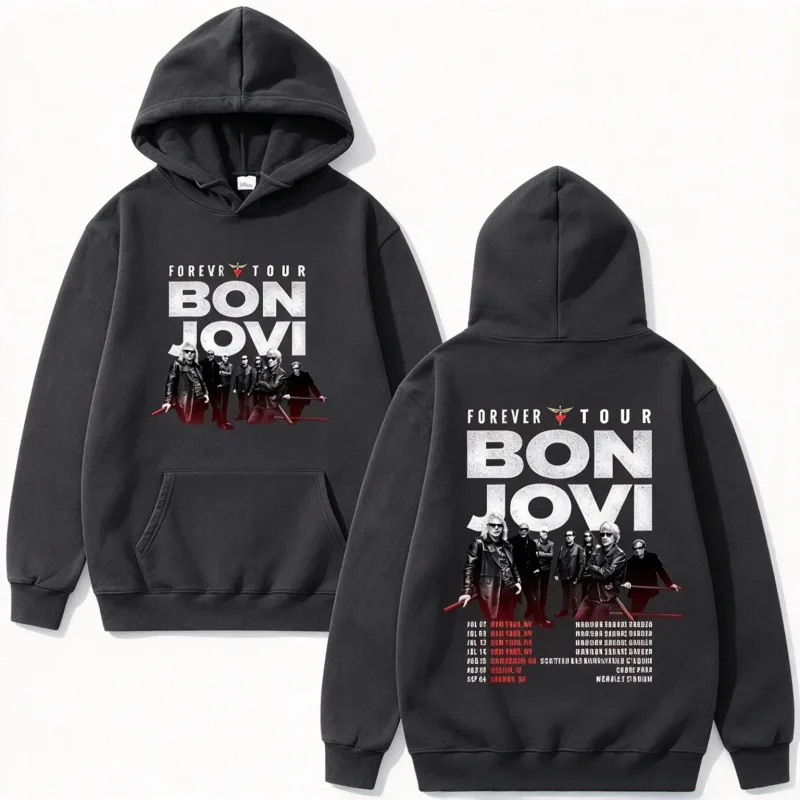 2026 Hoodie Männer Vintage Rock Band Gruppe Poster Tour Datum Text Kunstdruck Sweatshirt Ästhetische Hip Hop Übergroßen Langarm tops
