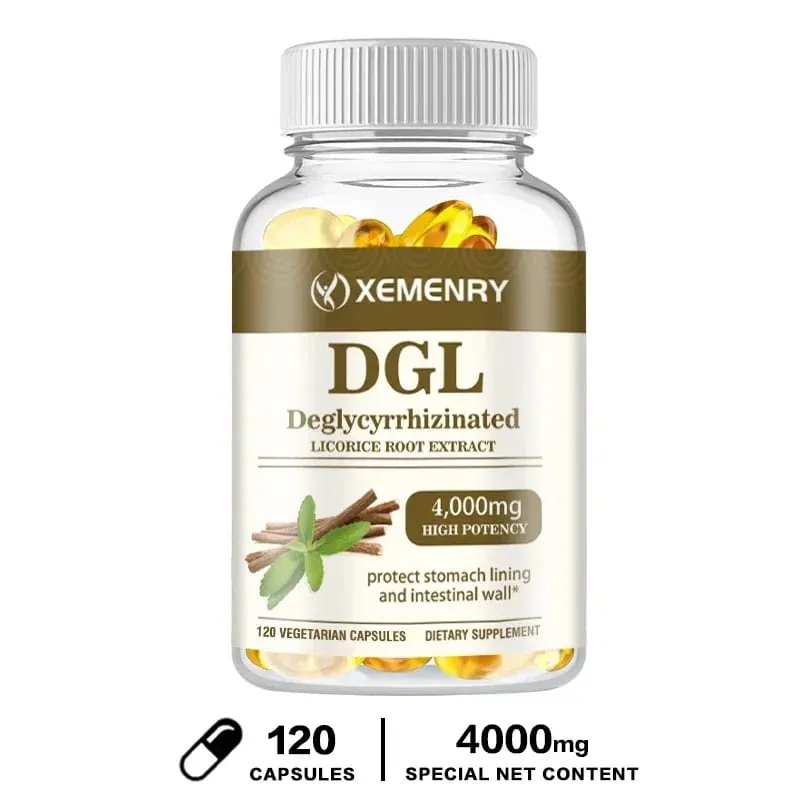 DGL Licorice Capsules 4000mg - Promotes Healthy Digestion Enhances Appetite Replenishes Energy and Accelerates Absorption