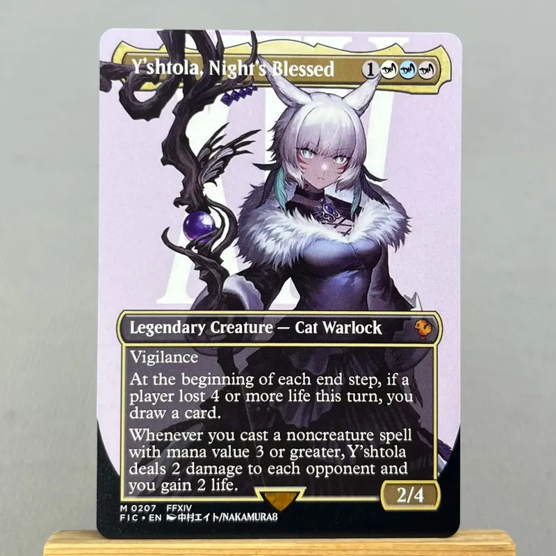 FIN FCA FIC HOLO14-Ⅰ02 Tcg Proxy Cards Vivi Ornitier Summon Bahamut Rhystic Study Y'shtola Night's Blessed