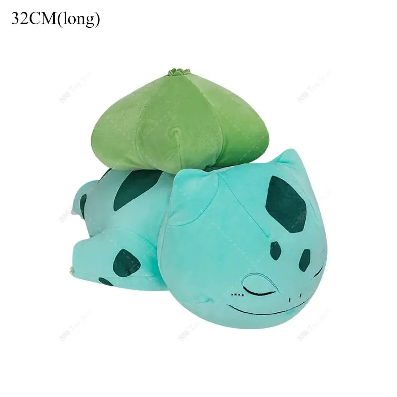 Hot Sale Pokemon Mega Charizard X Sleeping Plush Pillow Series Cute Garchomp Mew Umbreon Cubone Sofa Cushion Stuffed Peluche Toy
