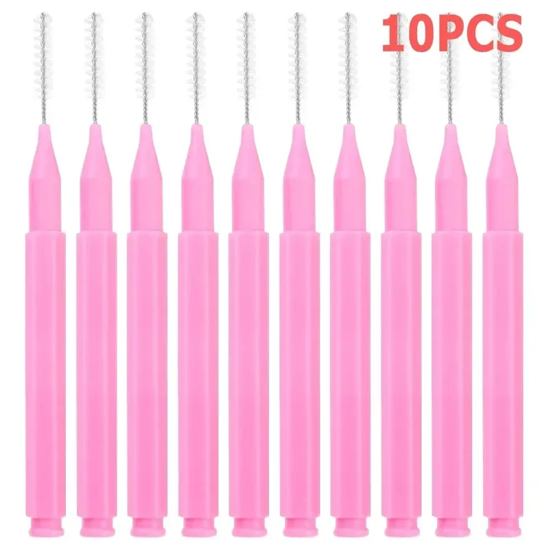 50PCS Mini Eyebrow Brush Portable Brow Perm Brushes Disposable Bendable Micro Eyelash Brow Lifting Brushes Applicators Tools