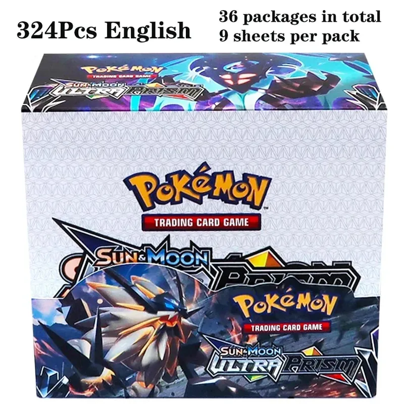 324 pièces Pokemon TCG: épée et bouclier tempête obligations Booster boîte jeu de cartes à collectionner carte Pokemon enfants jouets jeu de société