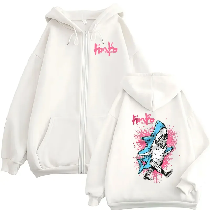 Japanese Anime Dorohedoro Kaiman Zipper Hoodie Men's Women harajuku Vintage Long Sleeve Oversized Jacket Sweatshirts Streetwear
