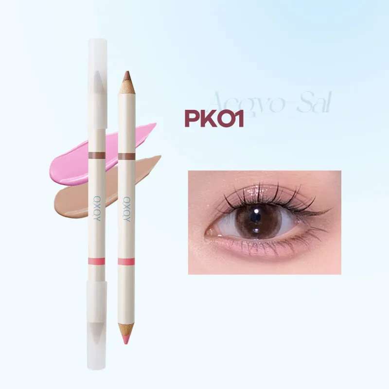 Double Tip Aegyosal Pencil Highlighter Matte Under Eye Tear Bag Liner Arrow Pen Eyeshadow Stick Korean Make Up Women Cosmetics