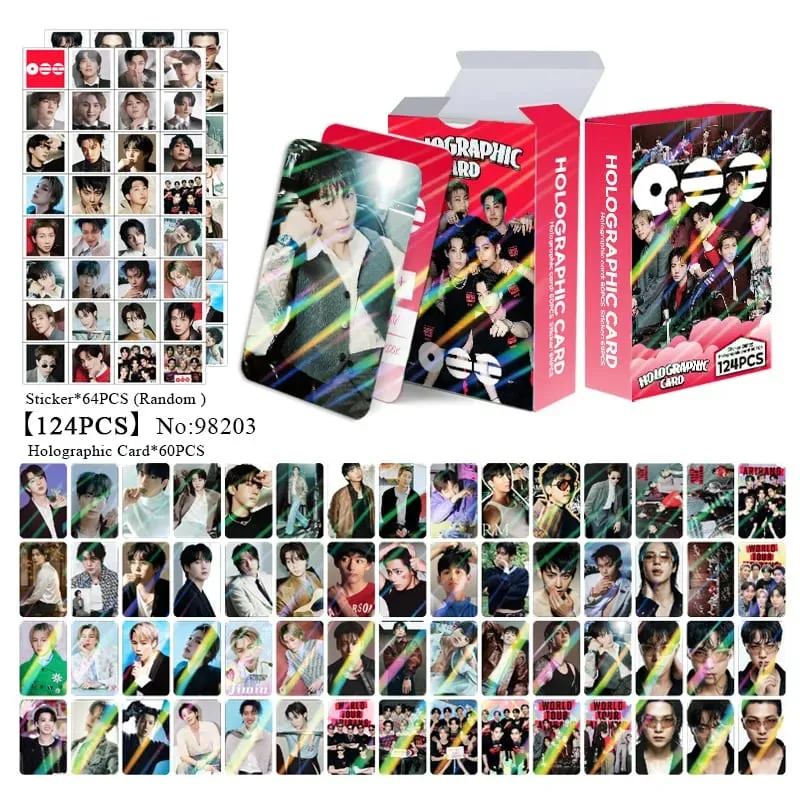 124pcs Heated RIVALRY Photocards Stickers Kpop Merch Lomo Cards Set Fans Collection Cards Gifts