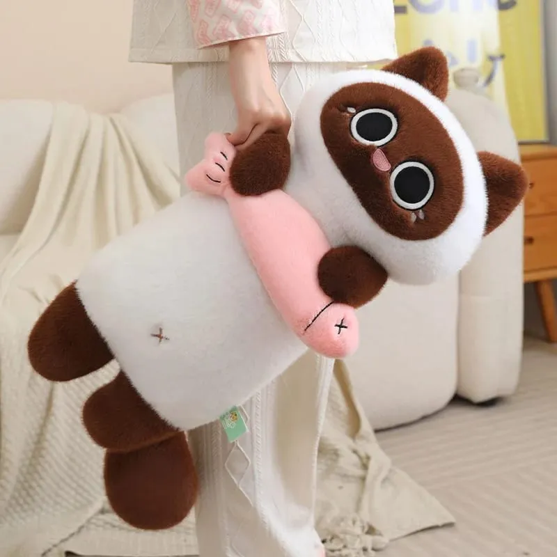 Cat Plush Toys Adorably Cat Stuffed Pillow Kawaii Soft Sofa Cushion Home Decor Toys Accompany Sleep Toy Birthday Gifts — image 7
