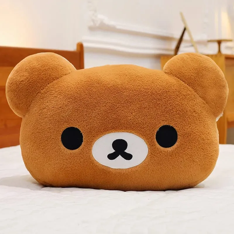 Best-Selling 40cm Kawaii Rilakkuma Plush Warm Hand Pillow Cartoon Bear Peluche Stuffed Toy Desk Decoration Item Cute Gift Toys