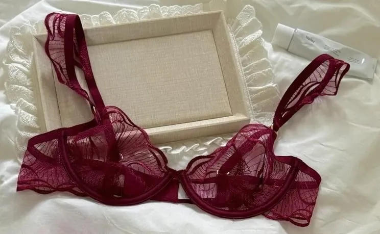 Romantic French Lace Bra Set Floral Embroidery Push Up Thin Cup Women Lingerie Bra & Panty Set Size 32-38AB セクシーな