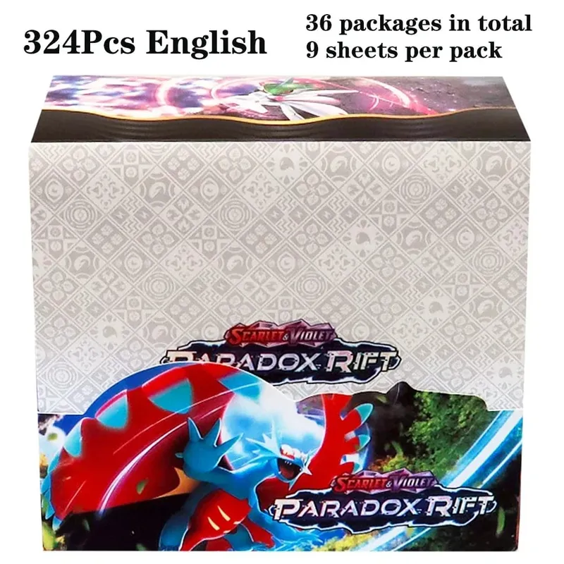 324 pièces Pokemon TCG: épée et bouclier tempête obligations Booster boîte jeu de cartes à collectionner carte Pokemon enfants jouets jeu de société