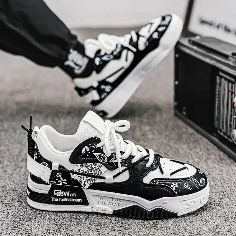 Men's sports and casual board shoes trendy men's shoes fashionable street shoes daily walking shoes