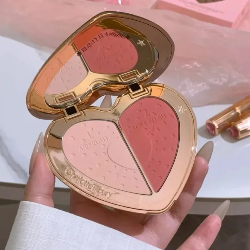 Charlotte Brand Senaste Stil 9 Färger Ögonskuggspalett & Högglans Reparation Ädelstensskiva Natur Lätt att färga Tilbury Cosmetics