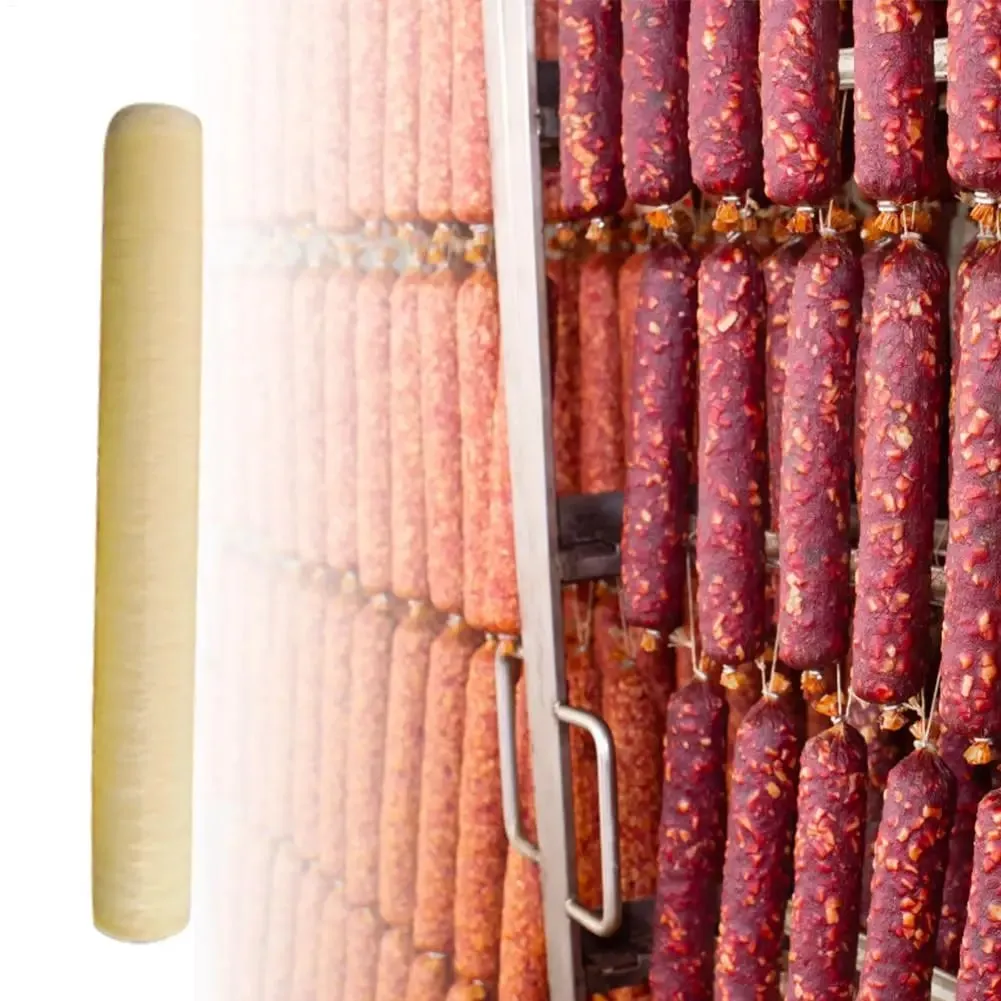 Fresh Collagen Sausage Casings 14m Sausage Maker Machine Dry Pig Sausage Casing Tube For Sausage Maker Machine Kitchen Accessory