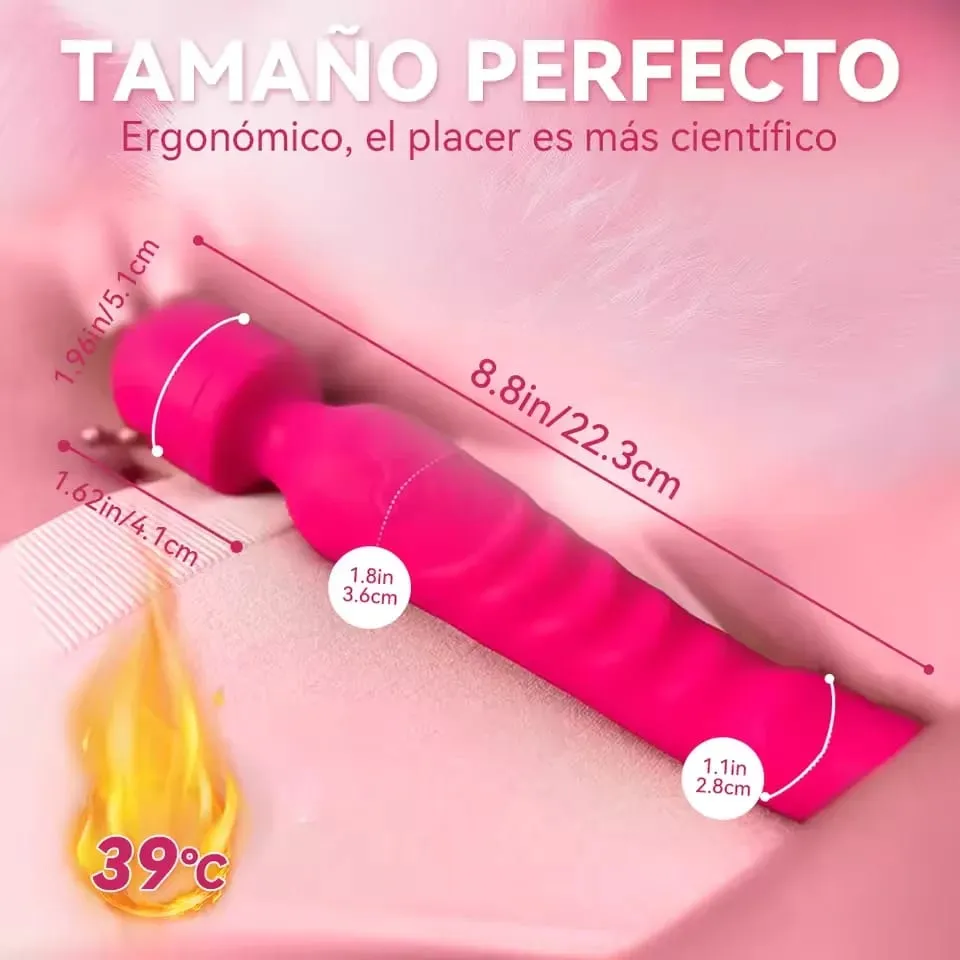 Empurrando vibrador vibrador feminino poderoso vagina massageador av varinha mágica g ponto clitóris estimulador adultos brinquedos sexuais para mulher 18 +