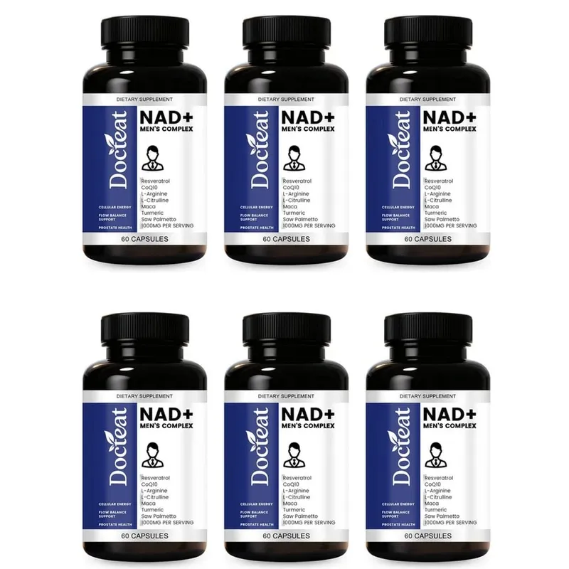 Docteat NAD+ Men's Complex Capsules for Daily Energy Metabolism and Circulatory Support Male Vitality Balance 60 Capsules