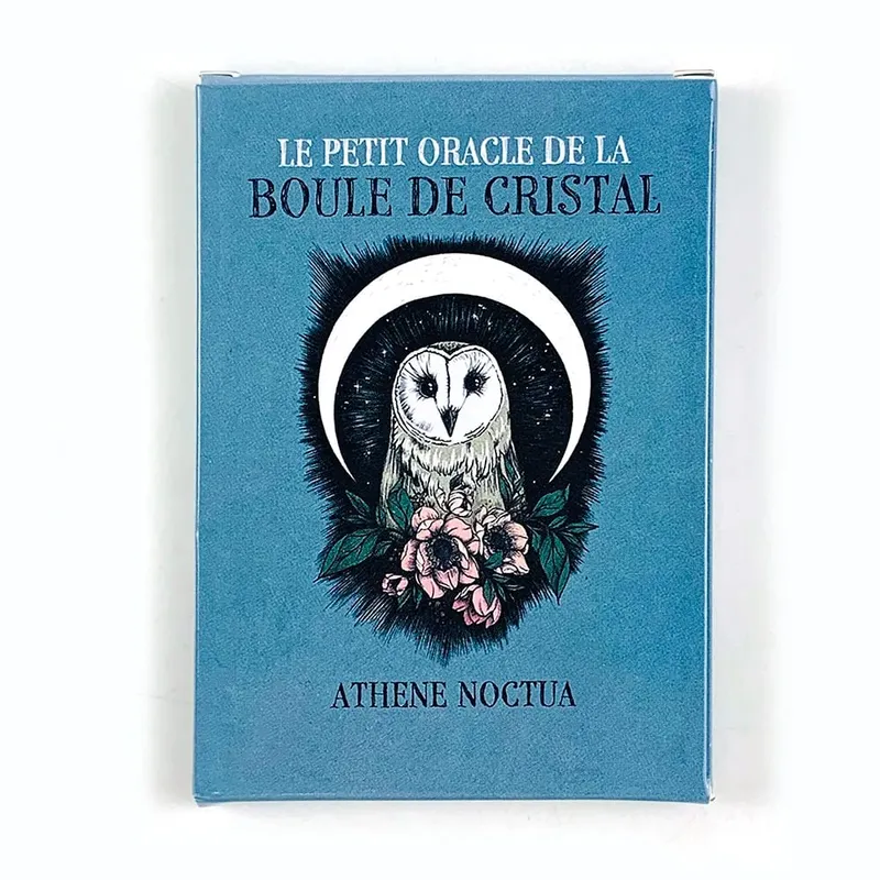 Le Petit Oracle De La Boule De Cristal Oracle 卡 13 張牌雅典娜 Noctua 塔羅牌占卜卡帶指南手冊