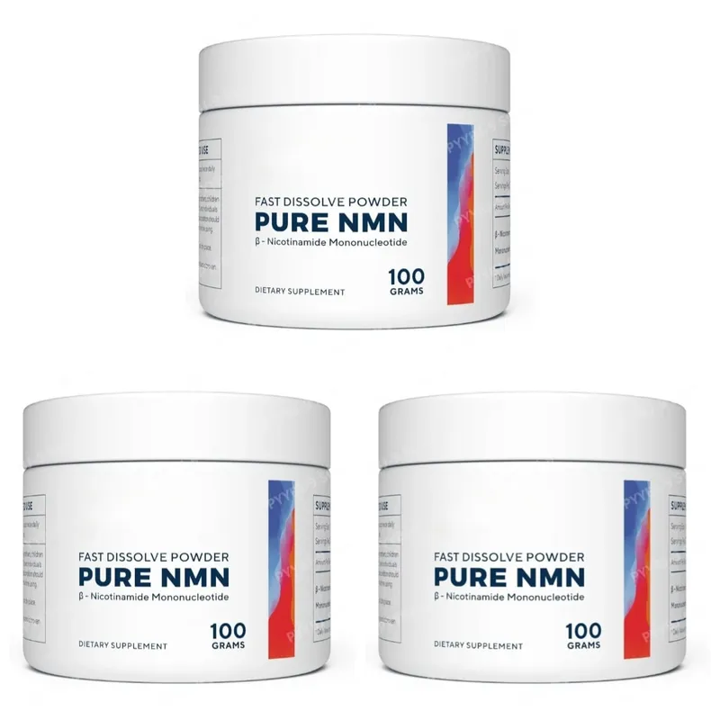 NMN (Nicotinamide Mononucleotide) Powder 100g 500mg Per High Purity Serving Fast Dissolve Vegan Daily Energy & Wellness