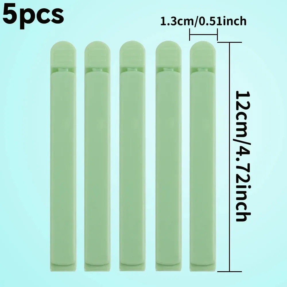Airtight Food Storage Bag Clips 20pcs Plastic Sealing Clamps for Keeping Food Fresh Moisture Proof Chip & Cereal Bag Sealer