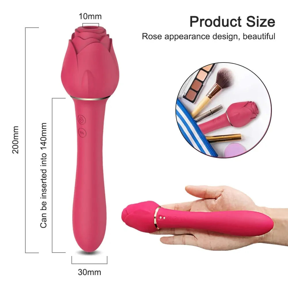 Rose-Sucking Toys Vibrator für Frauen Nippel Klitoris Vakuum Clit Sucker Stimulator Female Sex Toys Waren Vibratoren für Erwachsene