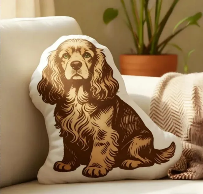 3D printed simulation dog pillow funny pet shaped pillow living room bedroom soft decoration personalized holiday gift
