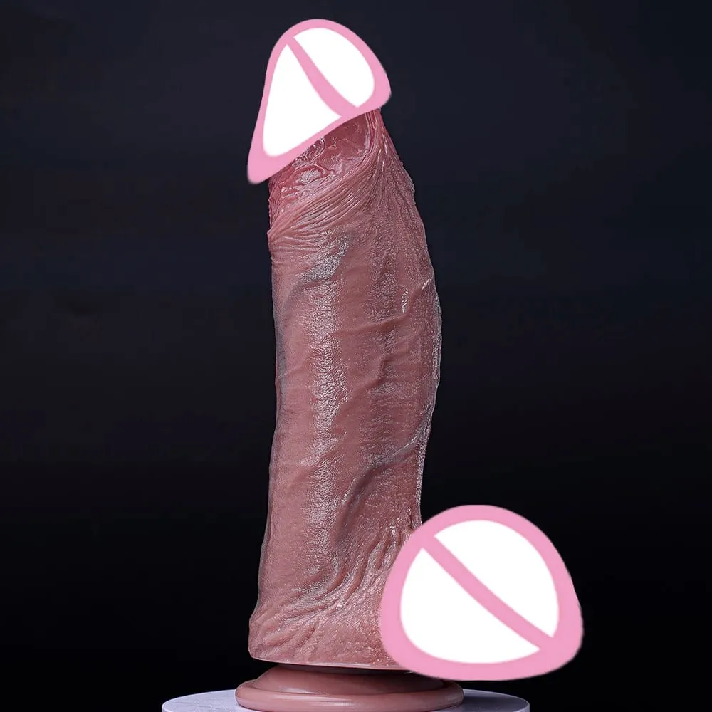 Huge Thick Realistic Dildo Girthy XXL Big With Large Suction Cup Dual Density Silicone Vagina Anal Play Sex Toys Men Women Gay M