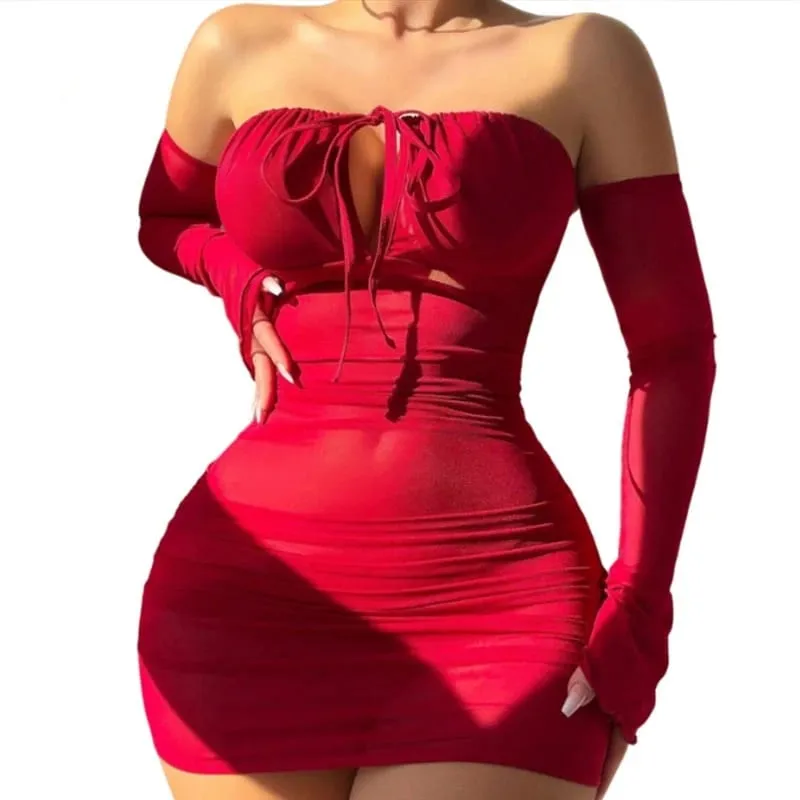 Fancy Bra Set Women Erotic Slim Fit Lingerie With Gloves Sexy Underwear Set Crotchless Nightdress Sexy Outfit Bilizna Intimate