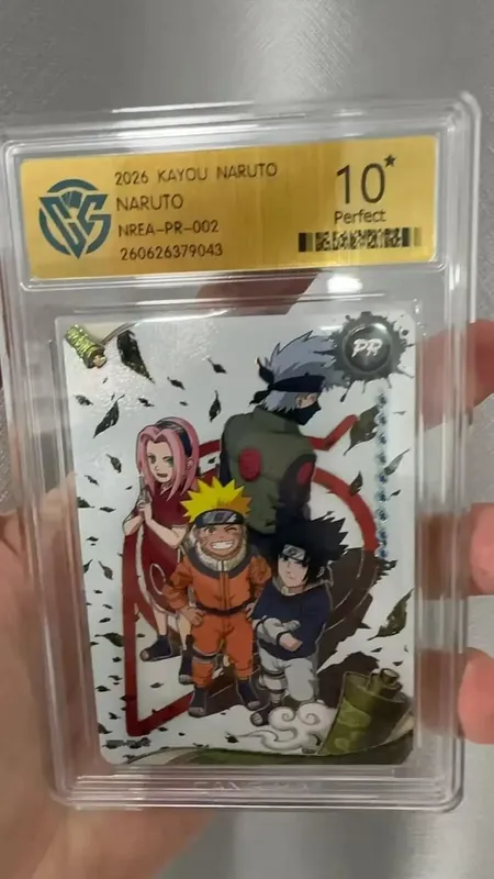 Naruto Card English version PR-001PR-002 PRISTINE-10.0 Authentic KAYOU Rating Card