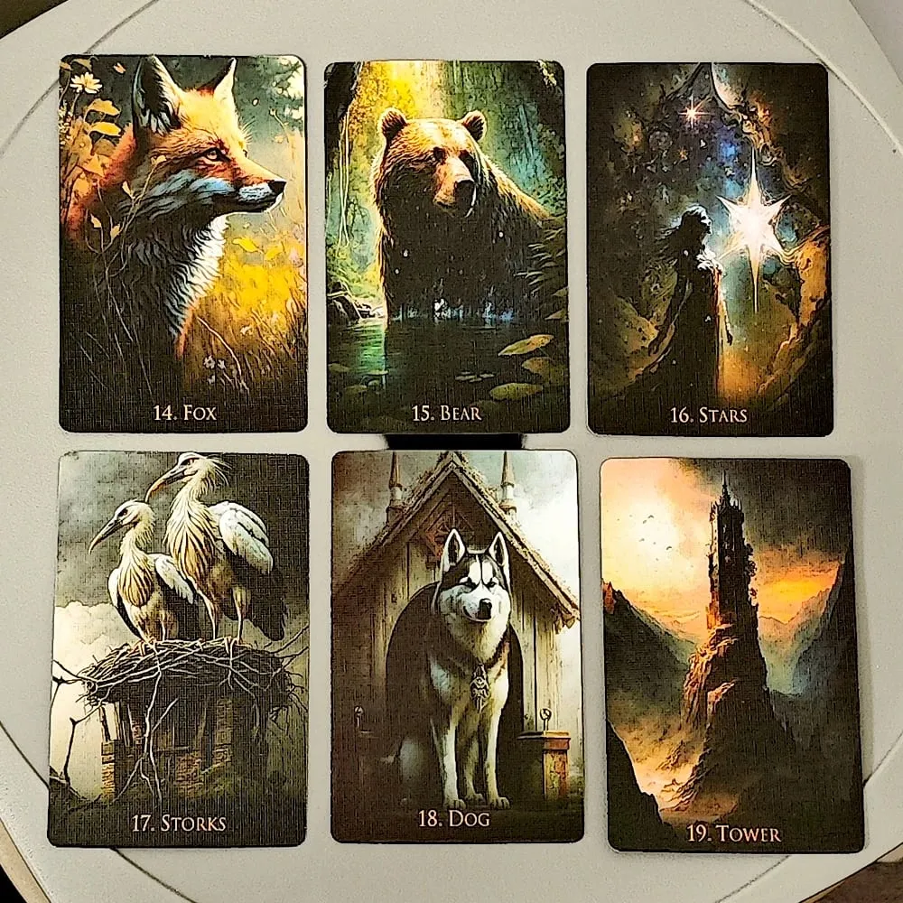 Weird World Lenormand Deck 36 Pcs Fantasy Lenormand Cards 9*6cm