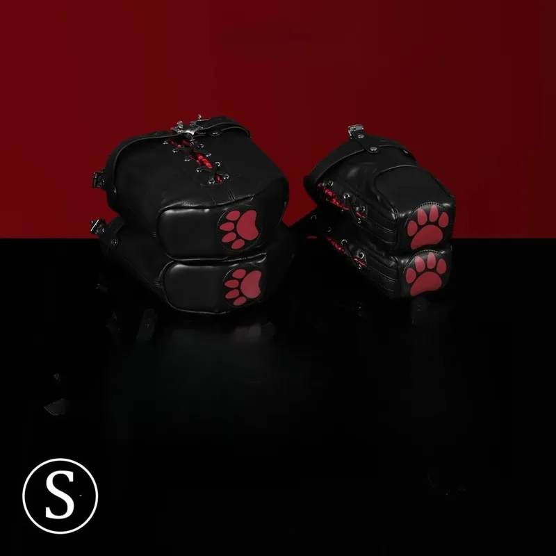 Adult Games Puppy Role Play Kit Fetish Puppy Hood Mask Binding Gloves Boots Protectors Couple Crawling Gear SM Sex Toys 18+