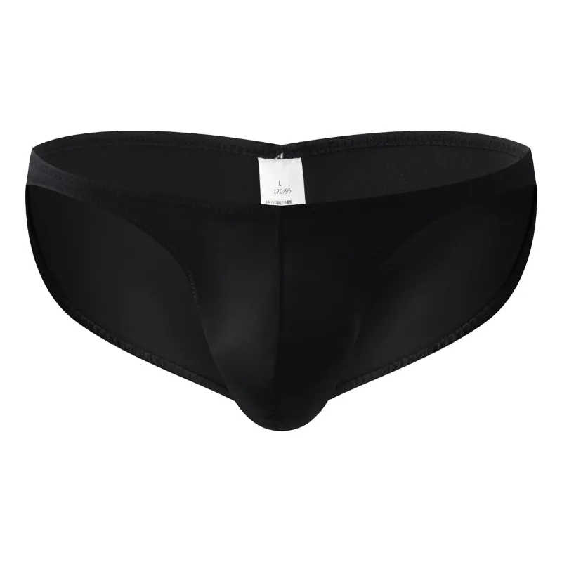 Slip da palestra a vita bassa da uomo in raso liscio Intimo sportivo da allenamento Bodybuilding Ultra sottile Allenamento fitness ad asciugatura rapida Sollevamento dei glutei