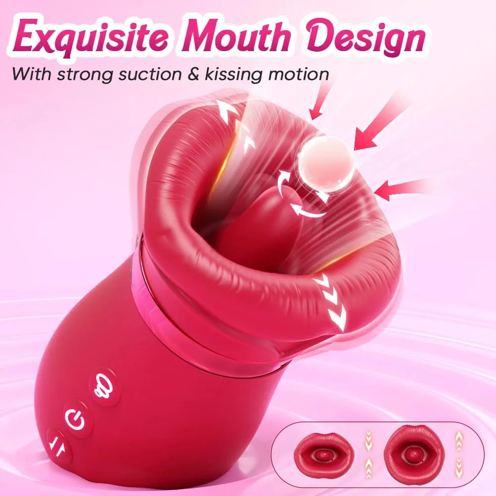 Zungenwackelvibrator für Frauen, Vakuumsauger, Klitoris-Stimulator, weiblicher Masturbator, Brustwarzen, Klitoris-Sauger, Sexspielzeug für Frauen