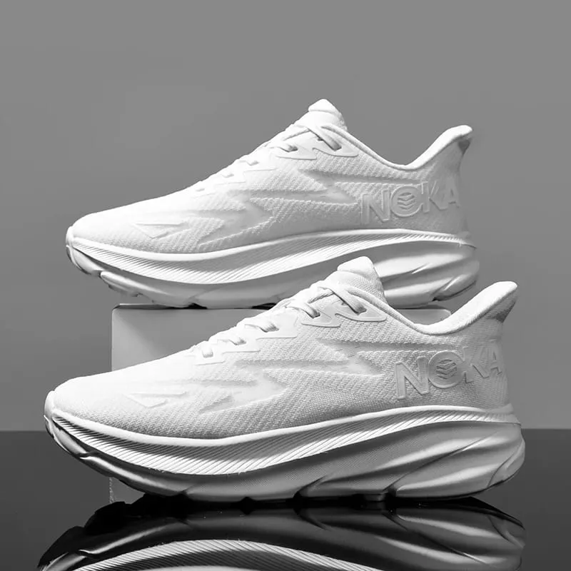 Men's Running Shoes Jogging Breathable Cushioning Trainer Race Outdoor Luxury Shoes Couple Non-Slip Sneakers Mesh Off-road Shoes