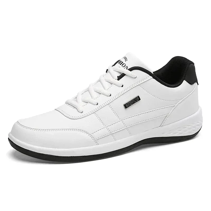 Shoes for Lace Up Footwear Vulcanized Men Leather Sneaker Waterproof Casual Comfortable Men's Sneaker Man Shoe Masculino