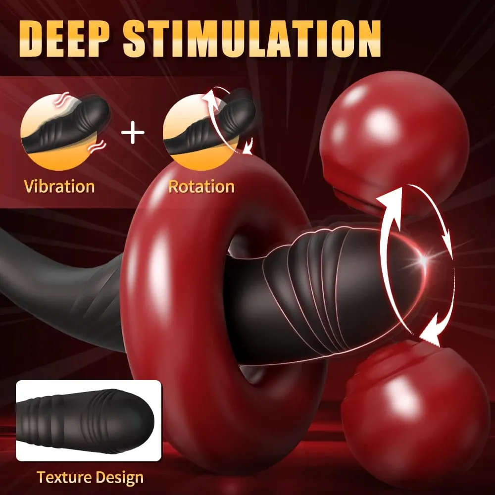 Vibrating Butt Plug Prostate Massager APP Control Cock Ring Penis Ring Sex Toys for Men Couples Adult 18+ — image 2