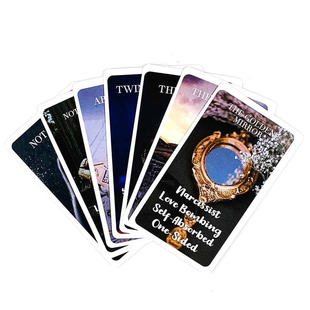 Hot-selling Mystic Red Rose Oracle Cards A 53 Oracle English Visions Divination Edition Deck Borad Playing Games