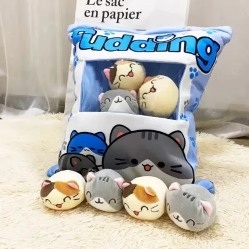Cute Cartoon Snack Bag Plush Pillow Stuffed Doll Throw Cushion Trendy Internet Famous Snack Bag Plush Toy Soft Office Home De