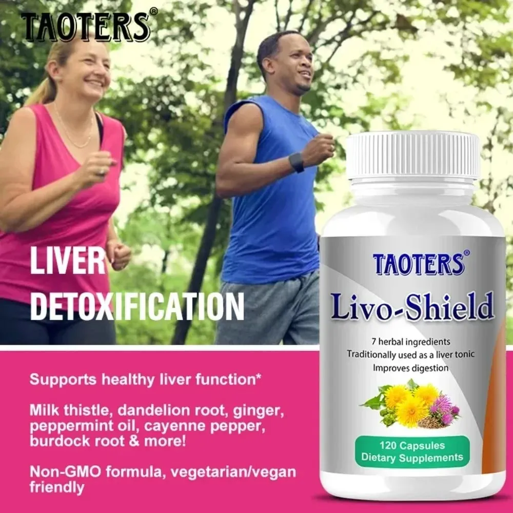 Organic Milk Thistle Extract Capsule & Dandelion for Antioxidant Detox Support Liver Health Function Herbal Supplement