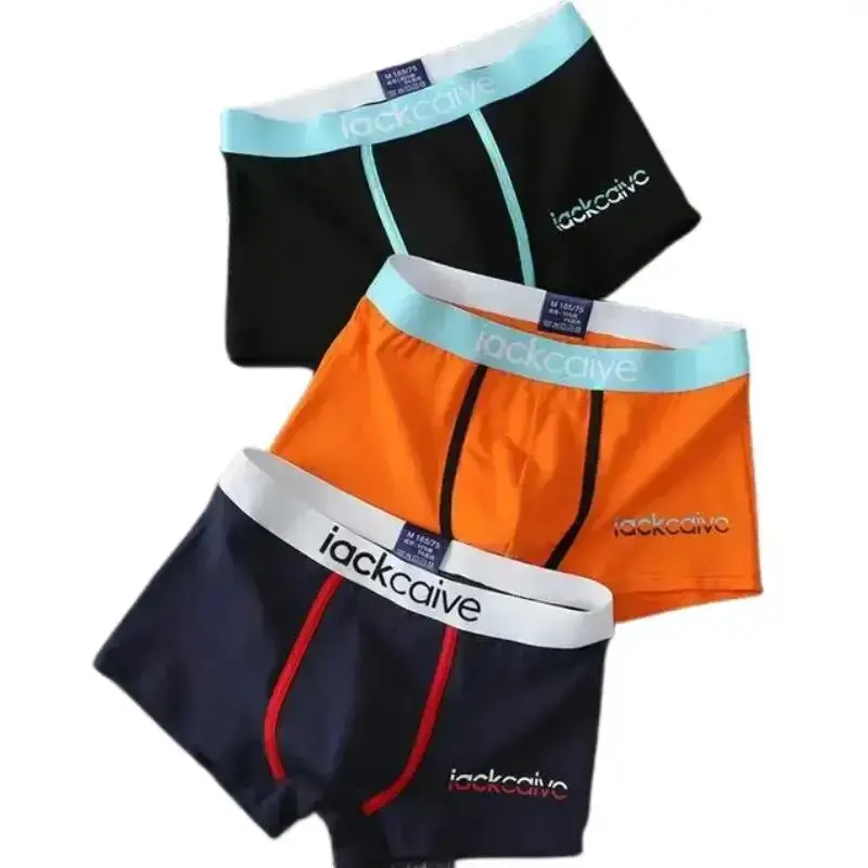 3 pièces culottes masculines coton sous-vêtements masculins boxeurs respirant homme Boxer imprimé caleçons confortables sous-vêtements hommes M-3XL 3256806582338522