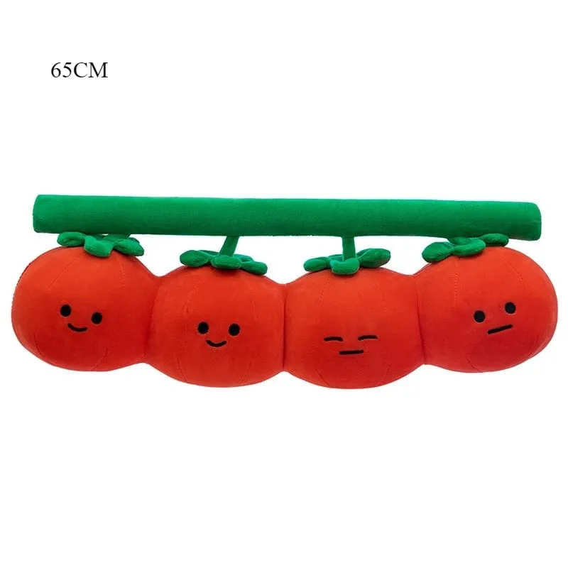 New fun tomato plush toy cute tomato doll for children's leg throw pillow large doll — image 8