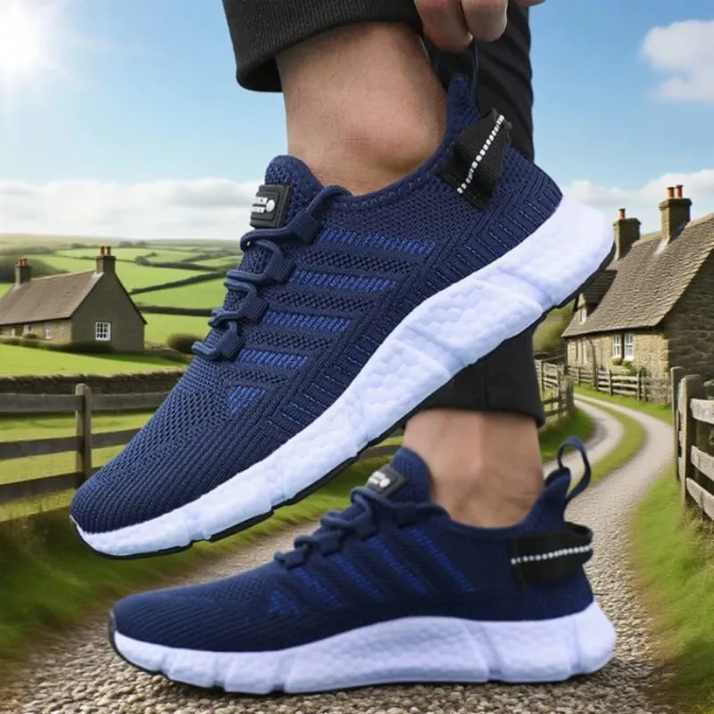 Soft Soled Running Shoes for Men Breathable Mesh Flexible Casual Sneakers Comfortable Sustainable Soles Tennis Training Shoes — image 8