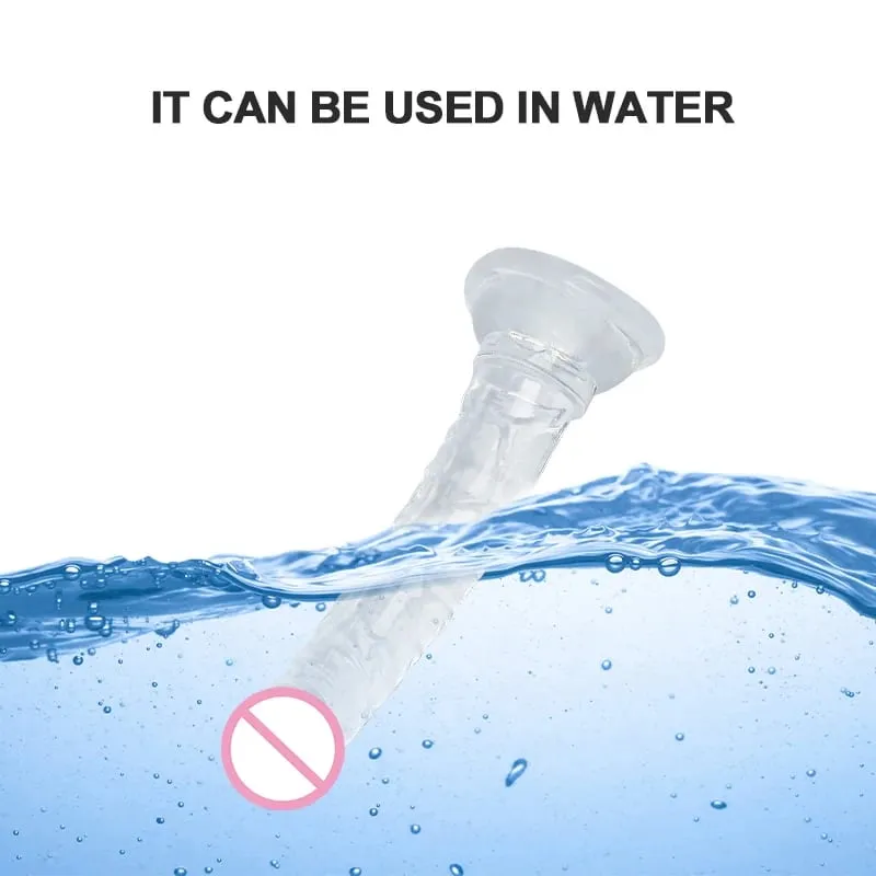 Realistic Dildo Strong Suction Cup Soft Crystal Jelly Dildo Penis Sex Toys for Woman Fake Dick Big Penis Anal Butt Plug Sex Shop