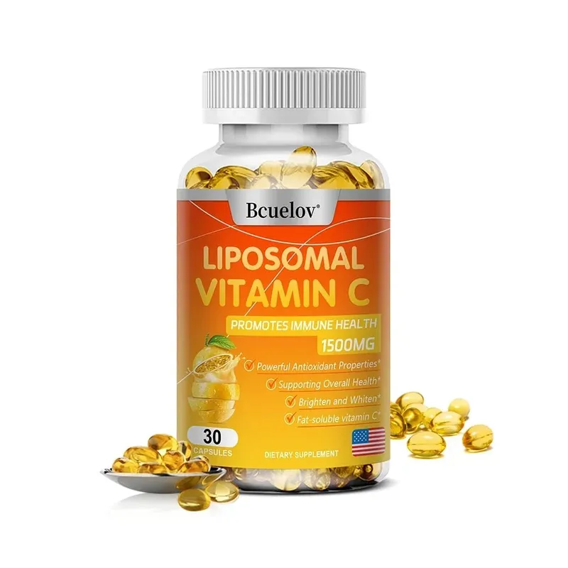 Liposomal Vitamin C - Promotes Collagen Production Supports Skin Immune Health Powerful Antioxidant Energy Supplement