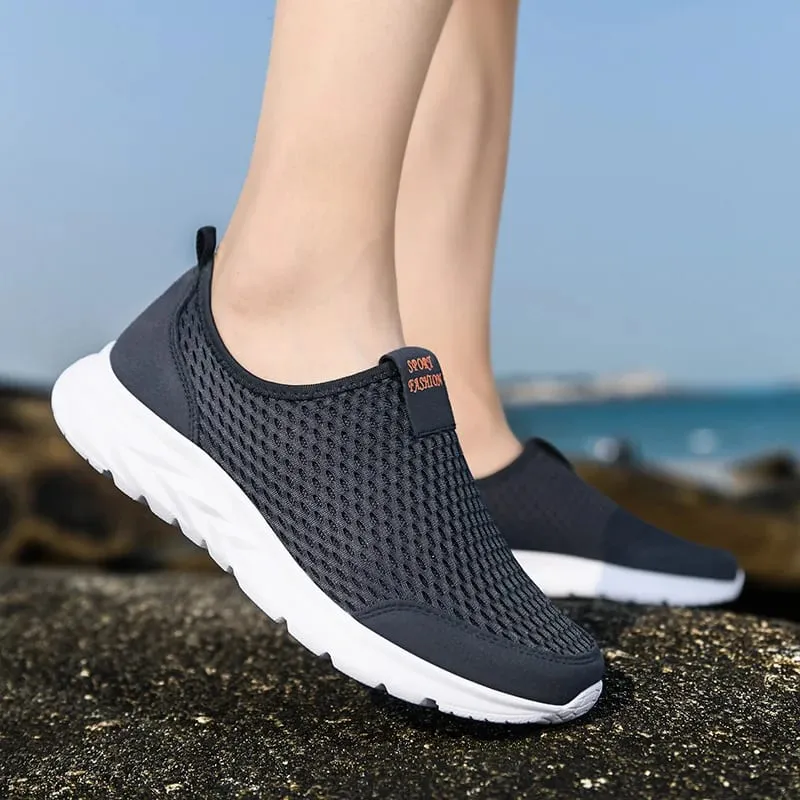 Men Shoes Sneakers Brand Man Casual Flats Shoes Loafers Slip on Male Mesh Big Size 48 Breathable Spring Autumn Summer 2026 New