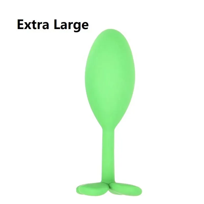 Silikone Anal Perler Butt Plug Sæt Mini Small Medium Large Anal Plug Four Leaf Clover Anal Trainer Sexlegetøj Mænd Kvinder Homoseksuelle
