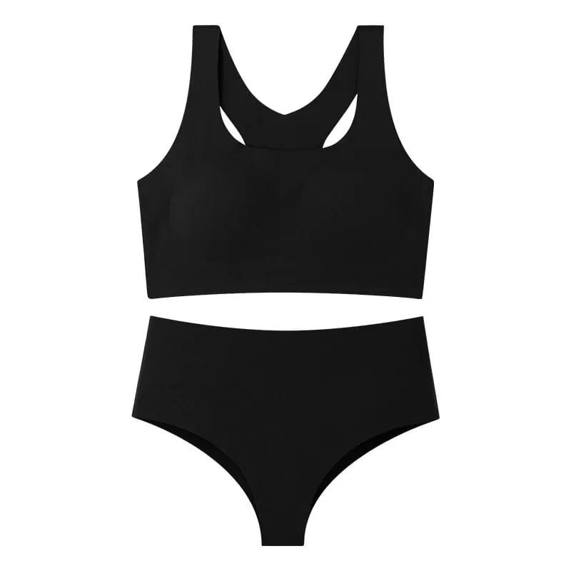 Women's Seamless Bra and Panty Set Racerback Smooth Everyday Lingerie 2026