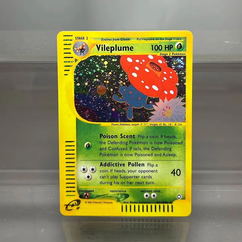 PKM-Karten Steelix Alakazam Scizor Einzelfolienkarten Raichu Slowking Game Collection-Karten PTCG-Ersatzkarten Aquapolis-Serie