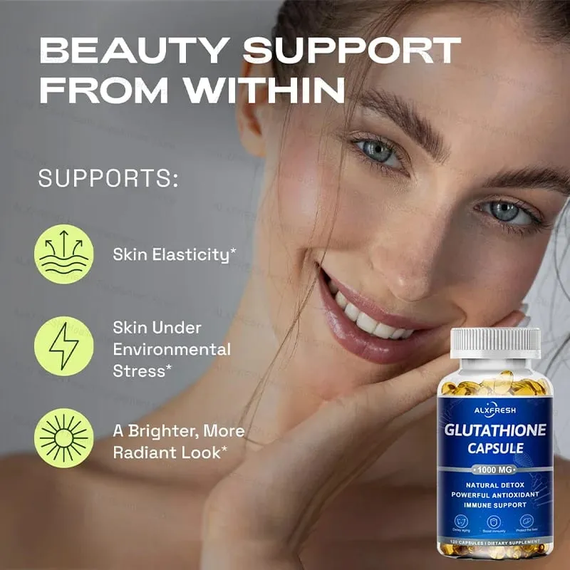 Liposomales Glutathion 1000 mg – Antioxidatives und immununterstützendes Nahrungsergänzungsmittel – Entgiftung und Leberunterstützung
